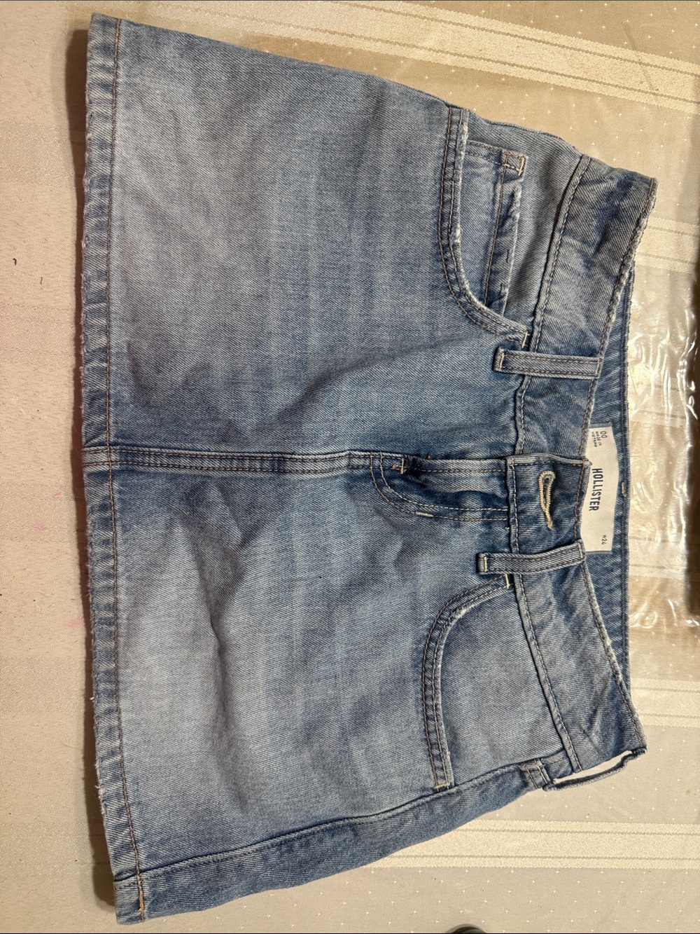 Hollister Light Blue Denim Skirt